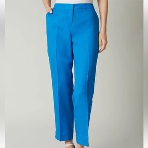 Kasper Harper Pant, Linen riviera blue